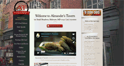 Desktop Screenshot of alexanderstavern.com