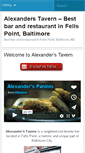 Mobile Screenshot of alexanderstavern.com